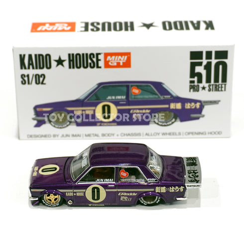 Mini GT X Kaido House 1:64 Scale 1971 Datsun 510 OG Purple Diecast KHMG002